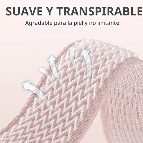 Vista 4 de GEAK Paquete de 12 bandas elásticas de nylon compatibles con Fitbit Versa 3/Fitbit Versa 4/Fitbit Sense/Sense 2 para mujeres y hombres, correa
