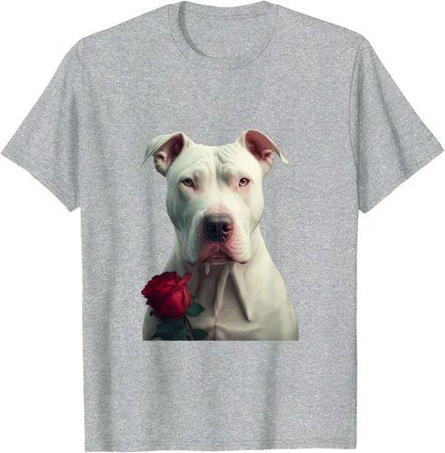 Vista 36 de Dogo Argentino Valentines Day Camiseta, Negro