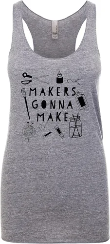 Vista 9 de Women's Graphic Racerback Tank Top, Shirts with Sayings, Yoga Tee