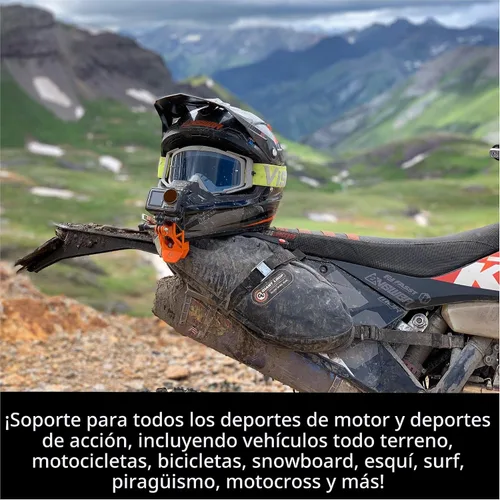 Vista 8 de Dango Design Gripper Mount - Soporte universal para cámaras de acción, uso como soporte en motocicleta, cascos de deportes de potencia y más Acción