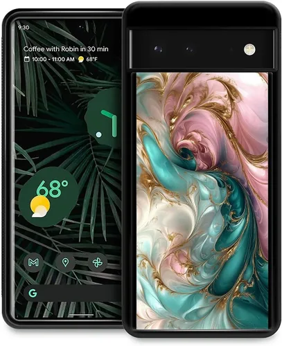 Vista 123 de Compatible con Google Pixel 4A 5G Mobile Case Creative Acrylic Back Panel Silicona Edge Case Slim Protección Especialmente para Google Pixel 4A 5G