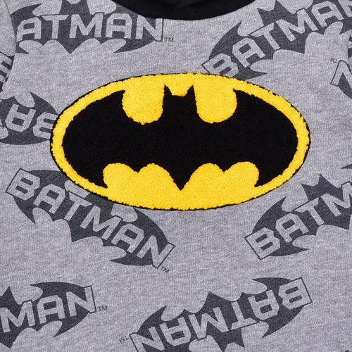 Vista 3 de DC Comics Batman Boys Hoodie for Toddler and Little Kids BlackGrey