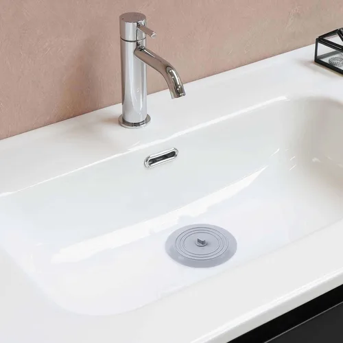 Vista 6 de Vaincre 2 piezas de tapón de drenaje de bañera - 5" de silicona para cocina y baño, tapón de agua para cabello y ducha, tapón de drenaje de bañera