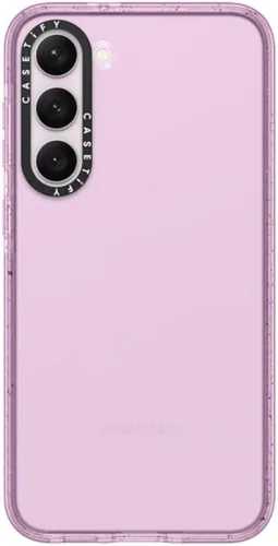 Vista 208 de CASETiFY Funda de impacto para Galaxy S22+ - Adhesivo Aries Moross, color negro transparente