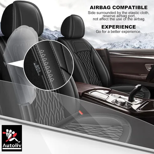 Vista 3 de AOMSAZTO Juego delantero para fundas de asiento Toyota RAV4 2013-2026, 2