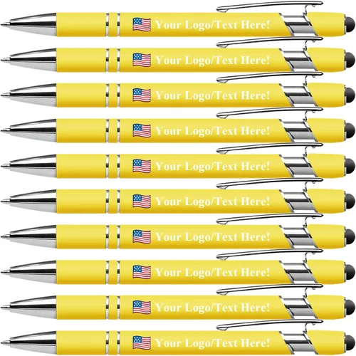 Vista 38 de Bolígrafos personalizados con lápiz capacitivo, bolígrafos personalizados impresos con tu logotipo o mensaje, ideales para regalos, promociones
