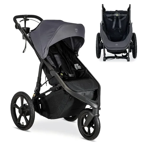 Vista 2 de BOB Gear Wayfinder - Cochecito para correr con doble suspensión independiente, neumáticos llenos de aire y asiento infantil Britax Willow S