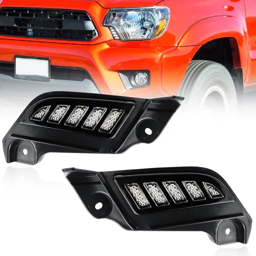 Vista 6 de Switchback - Lámpara LED antiniebla frontal color blanco y ámbar, luz intermitente LED intermitente para 2012-2015 compatible con accesorios Toyota