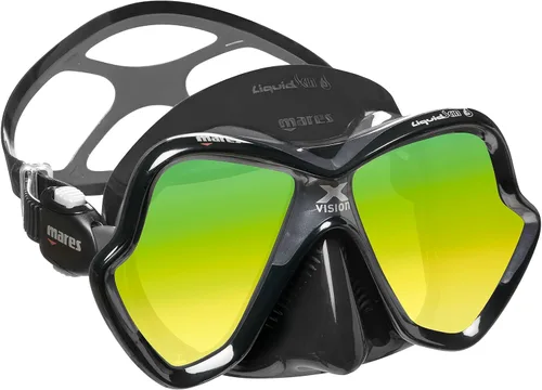 Vista 7 de MARES Unisex Adult X-Vision Ultra Liquidskin Comfortable Scuba Diving Two Window Mask with Silicone Face Piece
