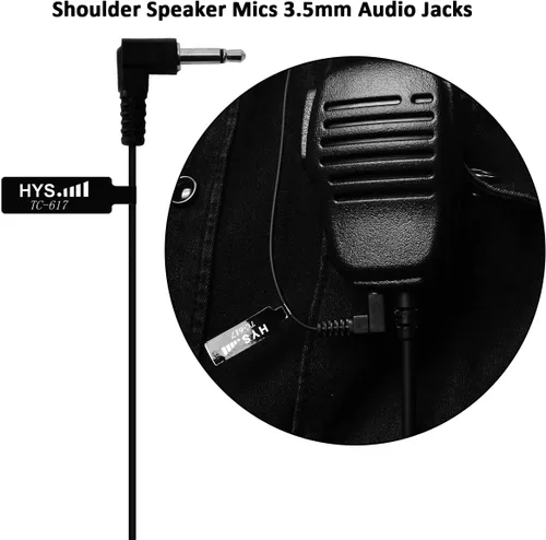 Vista 2 de HYS G forma suave oído gancho auricular auricular 0.138 in enchufe gancho oído sólo escucha radioaficionado/auricular