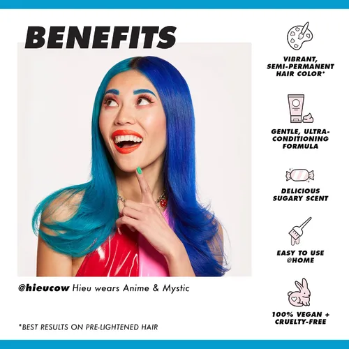 Vista 3 de Lime Crime Tinte para el cabello de cobertura completa de unicornio, anime