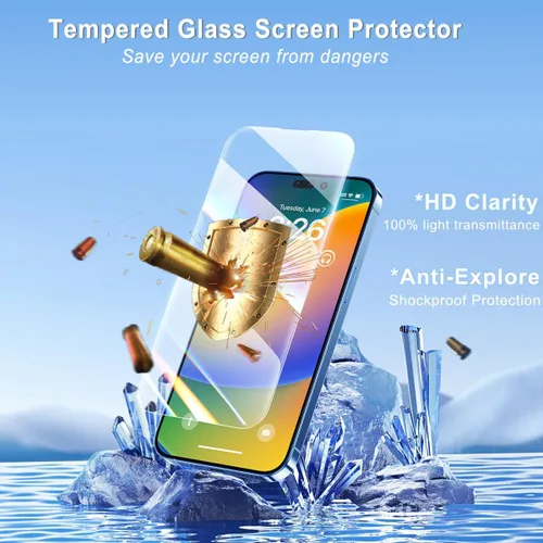 Vista 7 de Funda MagSafe para iPhone 15 Pro para mujeres y niñas, funda magnética iridiscente con purpurina iridiscente de ópalo perlado