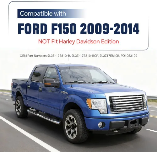 Vista 2 de PIT66 Protectores de parachoques delantero, almohadillas compatibles con Ford F150 2009-2014/no compatible con Harley Edition Driver and Passenger