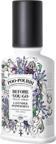 Vista 4 de Poo-Pourri Before-You-Go - Espray para inodoro, tamaño de viaje, 10 ml - Lavanda, menta y cítricos