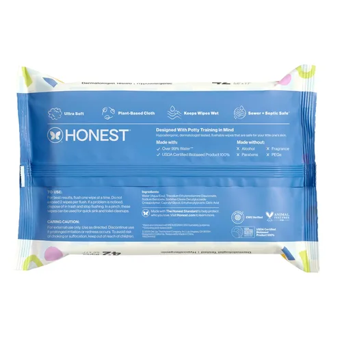 Vista 11 de The Honest Company Toallitas desechables para niños, hipoalergénicas, 42