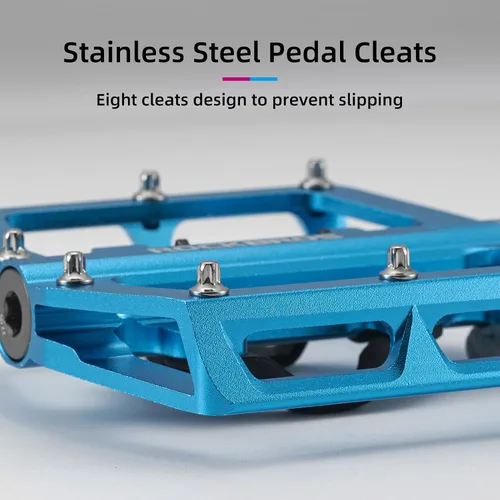 Vista 3 de ROCKBROS Pedales de bicicleta de montaña MTB compatibles con SPD bicicleta de montaña de doble función sellada sin clipless de aluminio plataforma