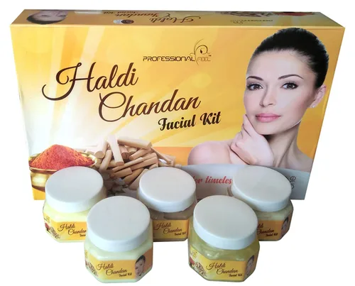 Vista 2 de BlueQueen Haldi Chandan - Kit facial de belleza, adecuado para todas las edades, todo tipo de solución para la piel, el mejor kit facial