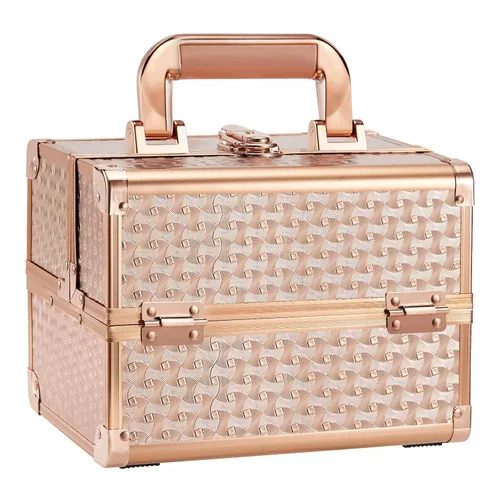 Vista 16 de Joligrace Estuche de maquillaje Organizador Caja de maquillaje Estuche de Rojo Negro