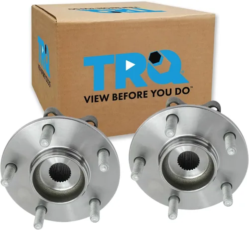 Vista 185 de TRQ Juego de 2 rodamientos de rueda delantera y conjunto de cubo compatible con Tesla 3 2020 Y 2018-2019 para Tesla 3 2020 Tesla Y AWD 2018-2019