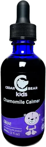 Vista 4 de Calmante Manzanilla para niños, diseño de oso de hierbas líquido Suplemento por de cedro naturales, Marrón, 1
