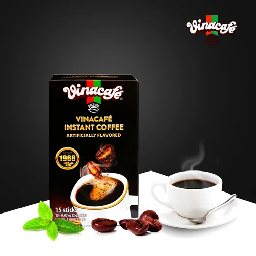 Vista 6 de Vinacafe Black Instant Coffee 30 barras (0.07 onzas por palo) Mezcla de café instantáneo vietnamita, café negro helado, café Den Da, paquetes