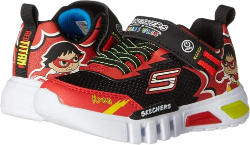 Vista 8 de Skechers Unisex-Child Flex-Glow-Hero Speed Sneaker