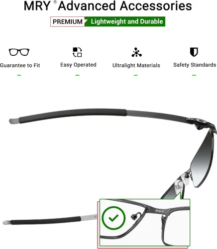 Vista 3 de Mryok Reemplazo Earsocks Nosepiece para gafas Oakley Tincup - Opciones