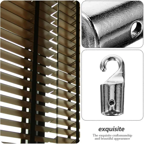 Vista 2 de Angoily 4 piezas de gancho de repuesto para vara ciega vertical, punta de gancho para piezas de ventana para fácil reemplazo, compatible