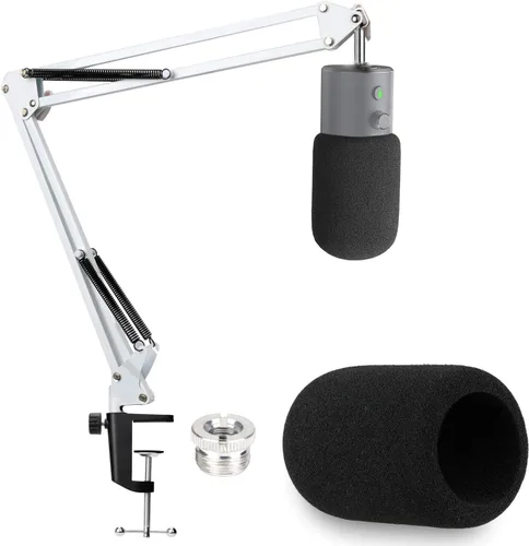 Vista 11 de Razer Seiren X Brazo Boom con Filtro Pop - Soporte de Micrófono con Cubierta de Espuma y Parabrisas para Micrófono de Transmisión Razer Seiren X