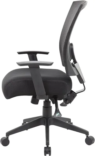 Vista 3 de Mesh Back Task Chair Black Ergonomic 3 Paddle Control System Adjustable Office Seating Breathable Lumbar Support Swivel Desk Chair with Pneumatic