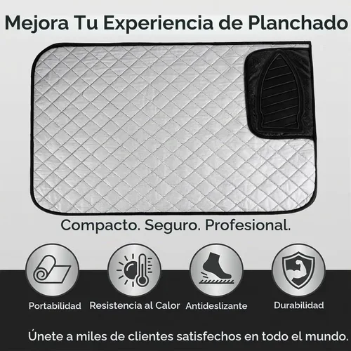 Vista 3 de Tapete de planchar magnético, tabla de planchar portátil para mesa, hogar, lavandería, viajes, oficina, caravana