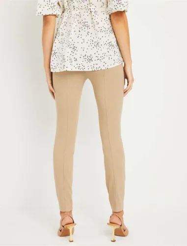Vista 3 de Motherhood Maternity - Pantalones de maternidad para mujer angostos en el tobillo súper elásticos