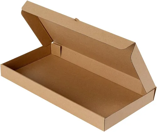 Vista 103 de Restaurantware - Cajas para pizza, 50 unidades, 14 x 7 x 1.5 pulgadas, embalaje de papel de cartón corrugado con bloqueo de pestañas, resistente a