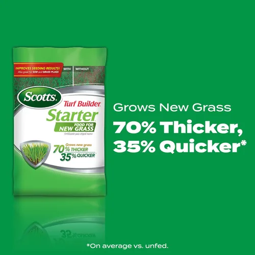 Vista 2 de Scotts Turf Builder - Alimento de inicio para césped nuevo, 15 libras (paquete de 2)