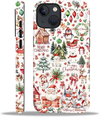 Vista 120 de Funda para iPhone 13 iPhone 14, a prueba de golpes, funda protectora híbrida de 2 capas, doble protección contra caídas, antiarañazos, diseño