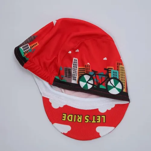 Vista 5 de Bikingbros Divertida gorra de ciclismo Calavera de poliéster Casco de ciclismo Forro de casco de ciclismo transpirable y absorción de sudor