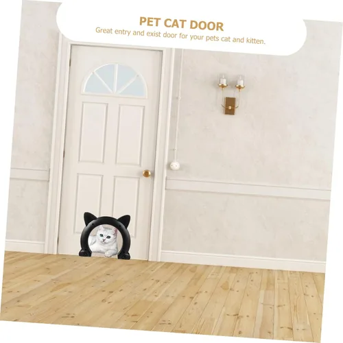 Vista 2 de GALPADA Túnel de puerta para gatos para uso interior, puerta de acceso para mascotas para gatos y perros, resistente a la intemperie y espacios
