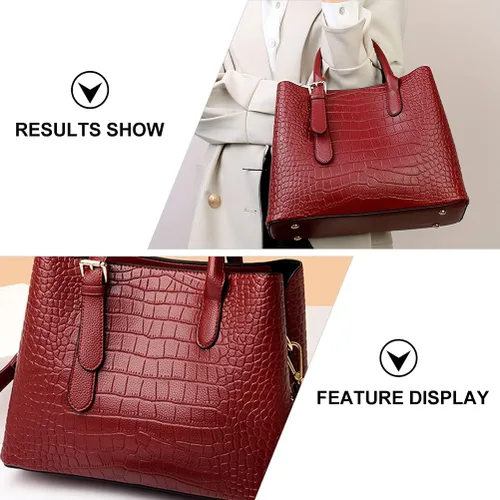 Vista 5 de Bolso bandolera de piel sintética para mujer, bolso de mano de moda, bolso de regalo, lindo portátil para uso diario