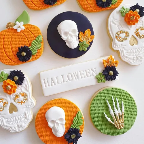 Vista 4 de Moldes de fondant de chocolate con corazón humano, 3 piezas, molde de silicona en forma de corazón humano 3D con cabeza de calavera para Halloween