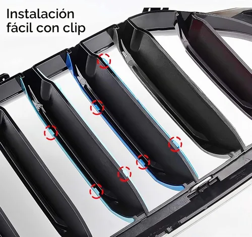 Vista 4 de iJDMTOY Exact Fit - Recortes para parrilla de automóvil, compatible con vehículos BMW
