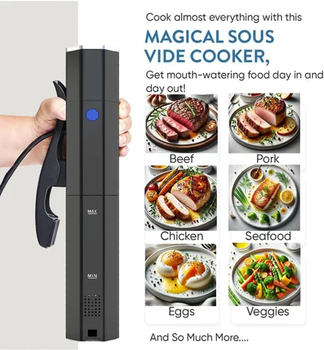 Vista 2 de Yedi Infinity Sous Vide - Cocina de 1000 W con temperatura de precisión