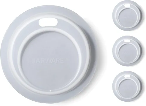 Vista 9 de Jarware Azul 82680 Tapa para Beber de Boca Ancha y Pajita, Juego de 4