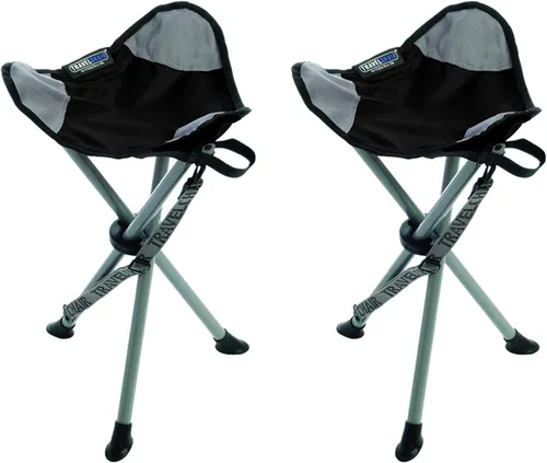 Vista 14 de Travel Chair Slacker Silla trípode para campamento, silla ligera, correa de transporte ajustable para un fácil transporte, patas de pato de gran