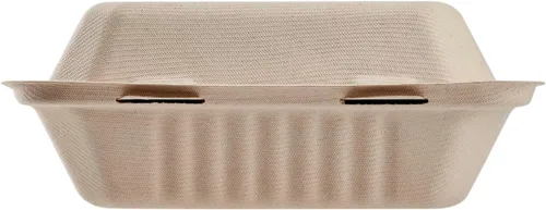 Vista 8 de KARAT EARTH Clamshell - Contenedores Take Out de comida para llevar [8"x8", 200 ct] - Contenedores compostables para llevar, bagazo biodegradable
