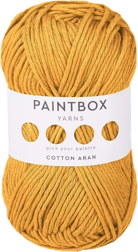 Vista 49 de Paintbox Yarns 100% algodón Aran, 50 g (1.76 oz), 85 m (93 yardas) - Lana blanca en cartón para crochet, tejer - Suave, ligera para suéter, ropa