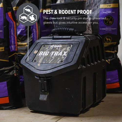 Vista 5 de Contenedor de almacenamiento de comida para perros de 30 libras, contenedor impermeable y hermético para alimentos para mascotas, contenedor