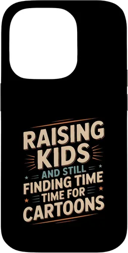 Vista 17 de Raising Kids and Still Finding Time Time for Cartoons Humor Case for iPhone XR
