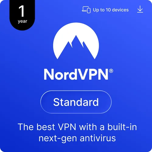 Vista 22 de NordVPN Plus, 10 Devices, 1-Year, VPN & Password Manager Software Bundle, Digital Code