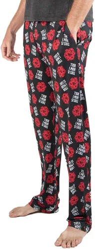 Vista 2 de Bioworld Dungeons & Dragons AOP - Pantalones de pijama para dormir, Multicolor