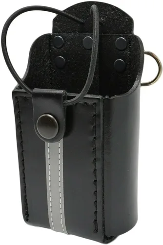 Vista 5 de Funda de cuero universal para radio de dos vías con banda elástica ajustable para bomberos, EMT y aplicación de la ley Band for Firefighter, EMT